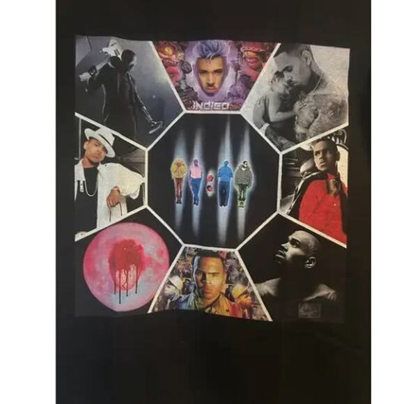 #3NWOT Chris Brown 11:11 Unisex TShirt Black Short Sleeve Great Gift for Fan SM - Picture 3 of 5